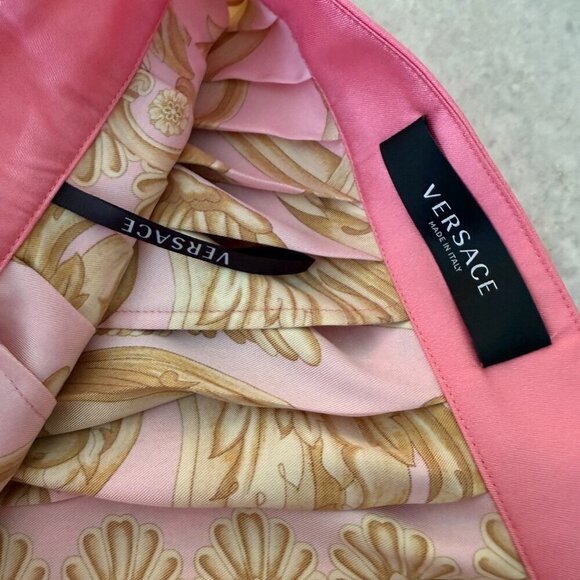 Versace Heritage Print Pleated Mini Skirt, 42 (US 6) 44 (US 8), NWT Retail 1850 - Picture 11 of 12